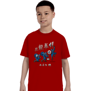 Secret_Shirts T-Shirts, Youth / XS / Red Captain Shoryuken!
