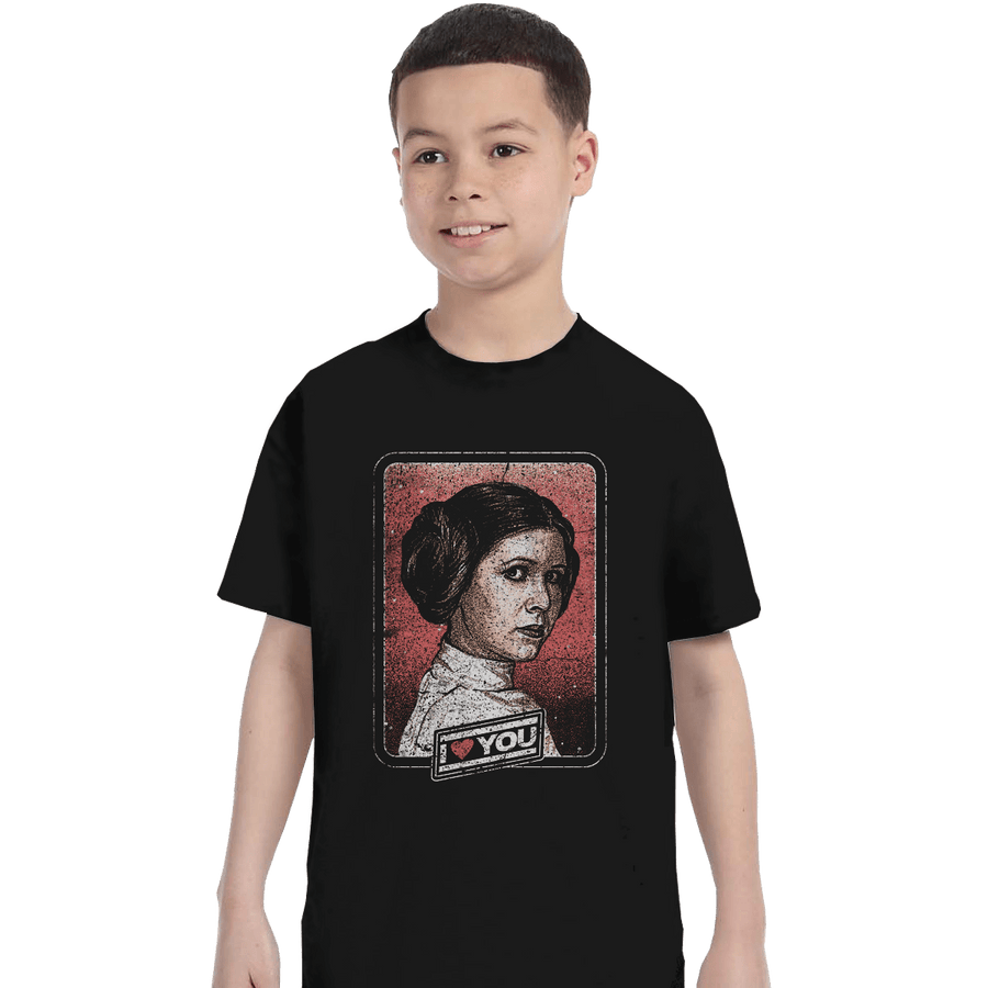 Shirts T-Shirts, Youth / XS / Black I Love You