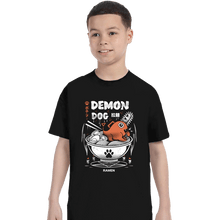 Load image into Gallery viewer, Daily_Deal_Shirts T-Shirts, Youth / XS / Black Demon Dog Ramen
