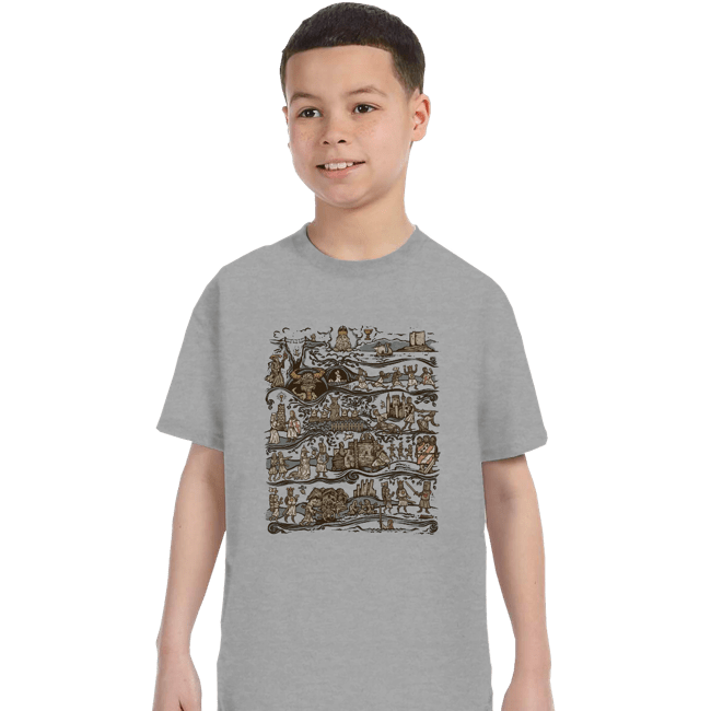 Daily_Deal_Shirts T-Shirts, Youth / XS / Sports Grey Tapestry Of The Quested Grail