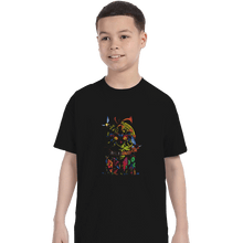 Load image into Gallery viewer, Shirts T-Shirts, Youth / XL / Black Skull Kid Crew

