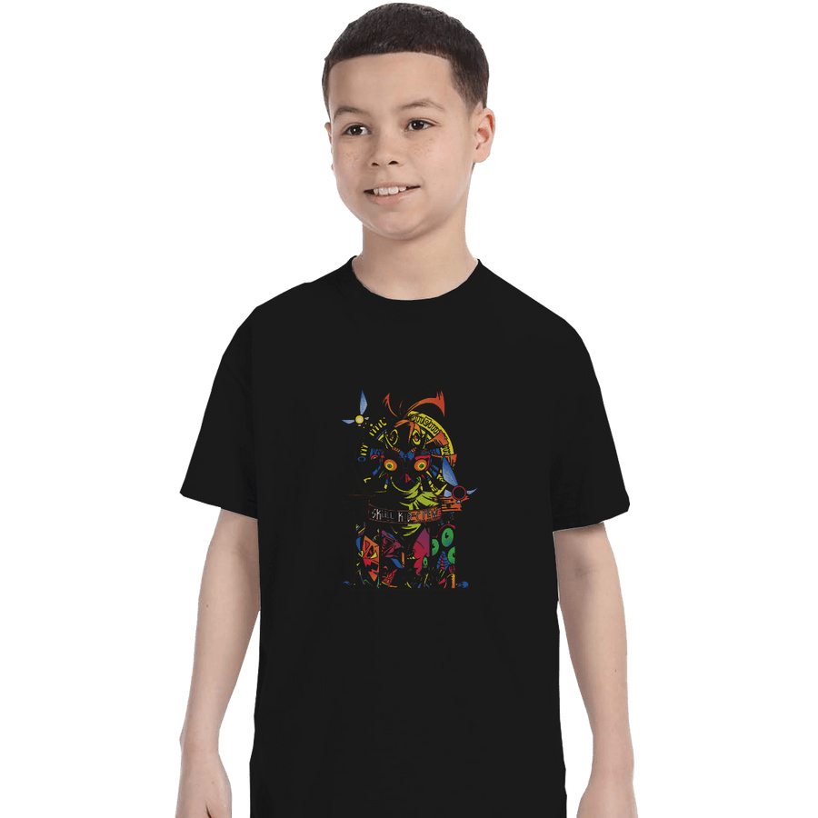 Shirts T-Shirts, Youth / XL / Black Skull Kid Crew