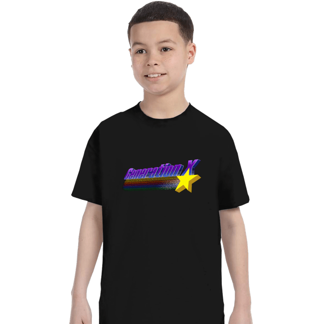 Daily_Deal_Shirts T-Shirts, Youth / XS / Black Generation X