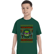 Load image into Gallery viewer, Shirts T-Shirts, Youth / XS / Forest Donatello Christmas
