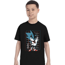Load image into Gallery viewer, Shirts T-Shirts, Youth / XS / Black 3D Hedgehog
