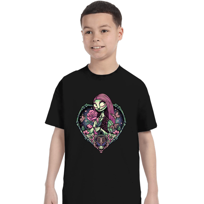 Daily_Deal_Shirts T-Shirts, Youth / XS / Black Heart Sally Ragdoll