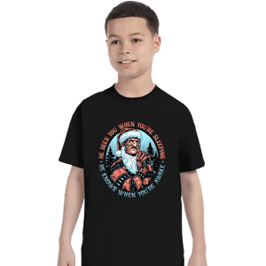 Daily_Deal_Shirts T-Shirts, Youth / XS / Black Nightmare Santa
