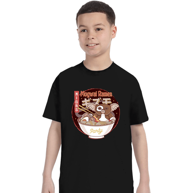 Shirts T-Shirts, Youth / XS / Black Mogwai Night Ramen