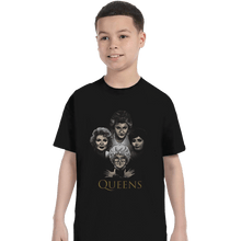 Load image into Gallery viewer, Shirts T-Shirts, Youth / XL / Black Golden Queens
