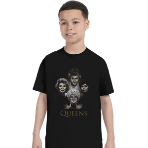 Shirts T-Shirts, Youth / XL / Black Golden Queens
