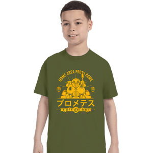 Secret_Shirts T-Shirts, Youth / XS / Military Green Proto Dome Robo