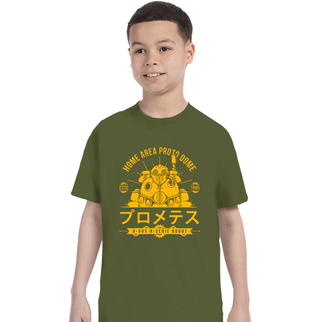 Secret_Shirts T-Shirts, Youth / XS / Military Green Proto Dome Robo