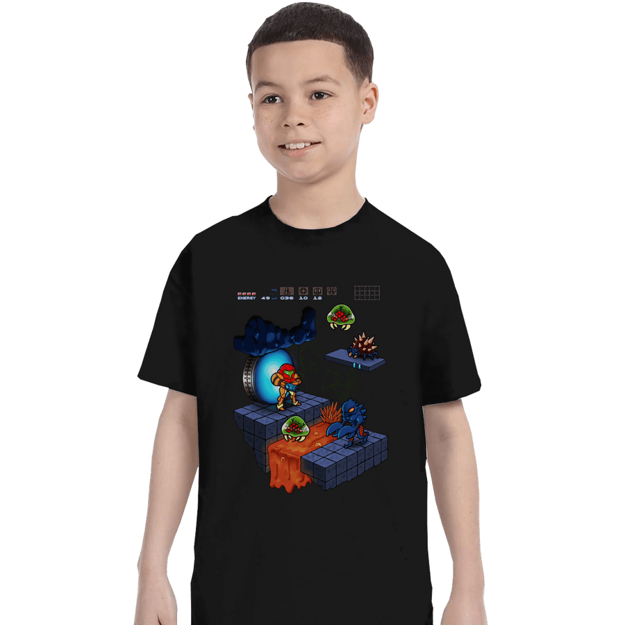 Shirts T-Shirts, Youth / XS / Black Isometroid