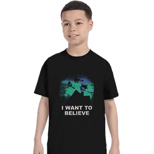 Shirts T-Shirts, Youth / XL / Black Believe In Magic