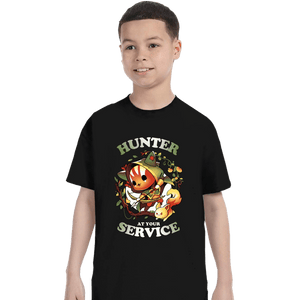 Daily_Deal_Shirts T-Shirts, Youth / XS / Black Hunter At Your Service