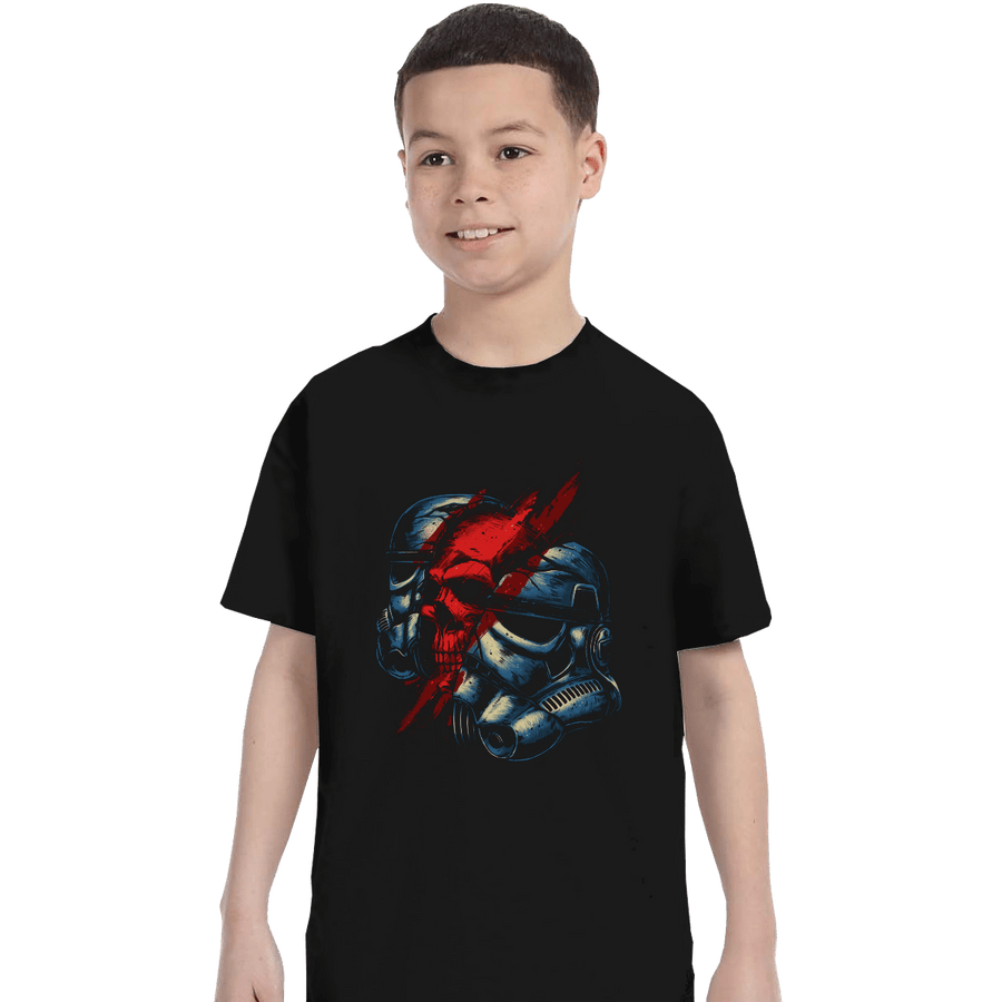 Shirts T-Shirts, Youth / XS / Black Red Storm
