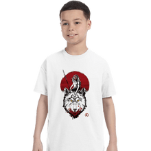 Load image into Gallery viewer, Shirts T-Shirts, Youth / XS / White Wolf Princess Ink
