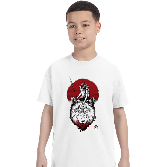 Shirts T-Shirts, Youth / XS / White Wolf Princess Ink