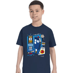 Shirts T-Shirts, Youth / XS / Navy Tardis Ice Pop