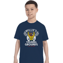 Load image into Gallery viewer, Shirts T-Shirts, Youth / XL / Navy Willie&#39;s Training Grounds
