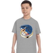 Load image into Gallery viewer, Secret_Shirts T-Shirts, Youth / XS / Sports Grey The Fastest Hedgehog
