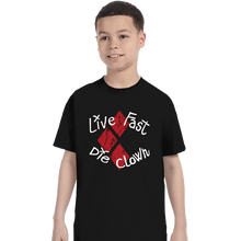 Load image into Gallery viewer, Secret_Shirts T-Shirts, Youth / XS / Black Die Clown
