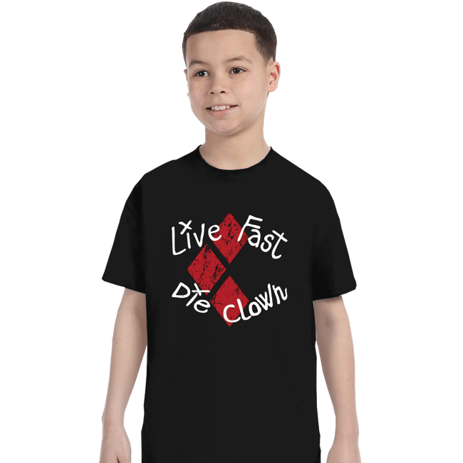 Secret_Shirts T-Shirts, Youth / XS / Black Die Clown