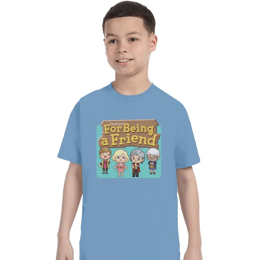 Shirts T-Shirts, Youth / XS / Powder Blue Thank You For Being A Friend