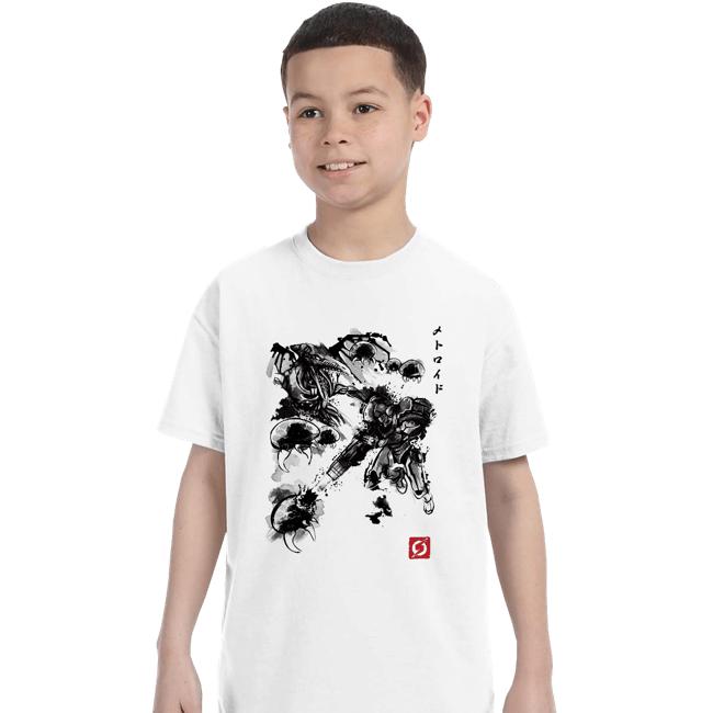 Shirts T-Shirts, Youth / XS / White Metroid Attack Of The Space Pirates