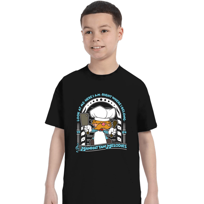 Shirts T-Shirts, Youth / XS / Black Swedish Chef Melodies