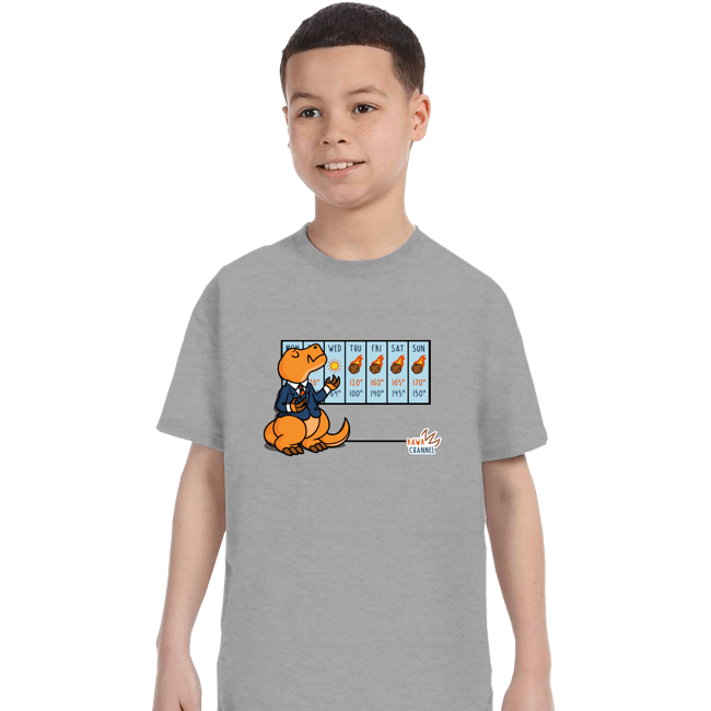 Secret_Shirts T-Shirts, Youth / XS / Sports Grey Weather T-Rex