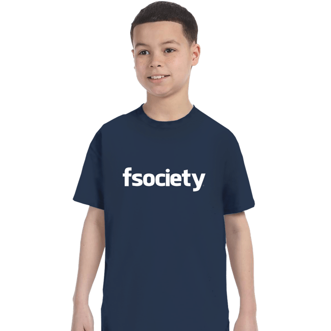 Shirts T-Shirts, Youth / XS / Navy fsociety