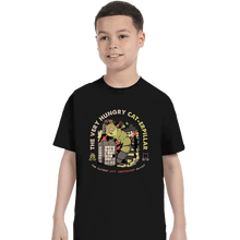 Load image into Gallery viewer, Secret_Shirts T-Shirts, Youth / XS / Black A Very Hungry Cat-Erpillar
