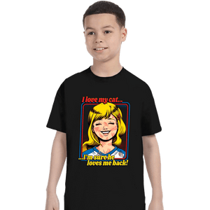 Secret_Shirts T-Shirts, Youth / XS / Black Love My Cats