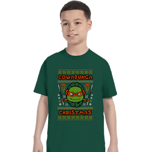 Shirts T-Shirts, Youth / XS / Forest Michelangelo Christmas