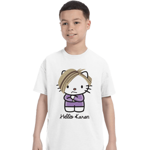 Shirts T-Shirts, Youth / XS / White Hello Karen
