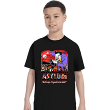 Load image into Gallery viewer, Daily_Deal_Shirts T-Shirts, Youth / XS / Black Greetings From The Asylum
