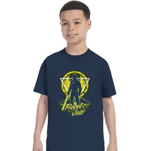Shirts T-Shirts, Youth / XS / Navy Retro Rebel Jedi