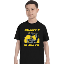 Load image into Gallery viewer, Secret_Shirts T-Shirts, Youth / XS / Black Johnny 5 Alive
