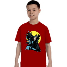 Load image into Gallery viewer, Secret_Shirts T-Shirts, Youth / XS / Red Pick Up The Phone Comic Cover
