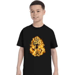Shirts T-Shirts, Youth / XS / Black Golden Saiyan Rose