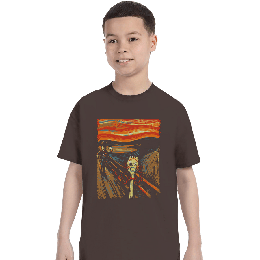 Shirts T-Shirts, Youth / XL / Dark Chocolate Screaming Forky