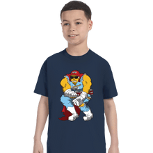 Load image into Gallery viewer, Daily_Deal_Shirts T-Shirts, Youth / XS / Navy Duff Knight
