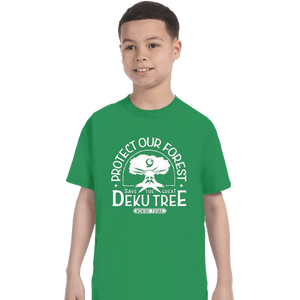 Daily_Deal_Shirts T-Shirts, Youth / XS / Irish Green Protect Our Forest
