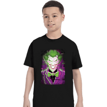 Load image into Gallery viewer, Daily_Deal_Shirts T-Shirts, Youth / XS / Black Glitch Joker
