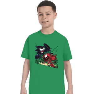Secret_Shirts T-Shirts, Youth / XS / Irish Green Knuckles Vs Sonic