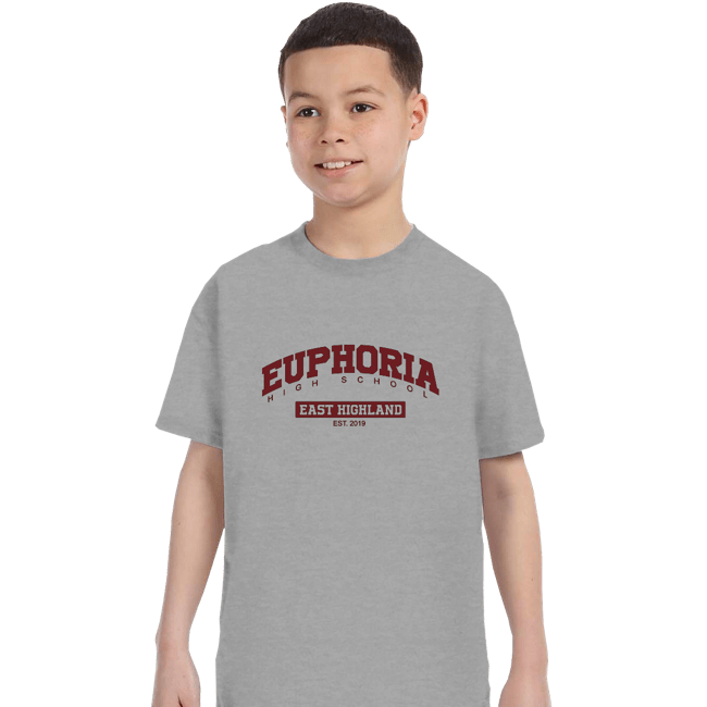 Secret_Shirts T-Shirts, Youth / XS / Sports Grey Euphoria High School