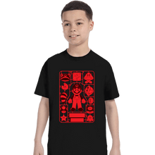 Load image into Gallery viewer, Daily_Deal_Shirts T-Shirts, Youth / XS / Black Mario Model Sprue
