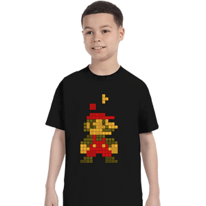 Daily_Deal_Shirts T-Shirts, Youth / XS / Black Retro Puzzle