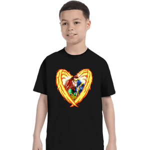 Daily_Deal_Shirts T-Shirts, Youth / XS / Black Burning Love